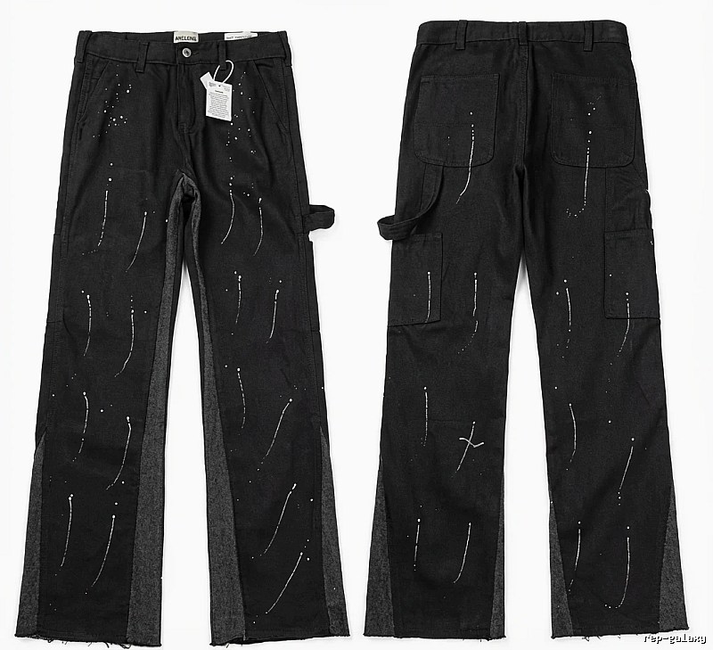 Gallery Dept Graffiti Style Black Work Pants