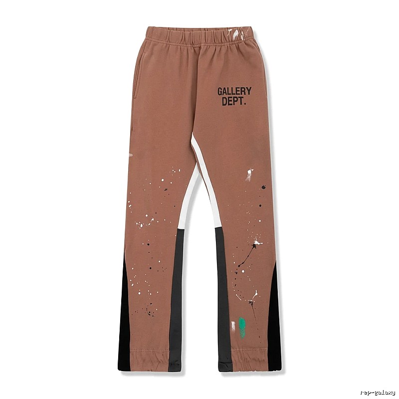 Gallery Dept Graffiti Style Coffee-colored Pants
