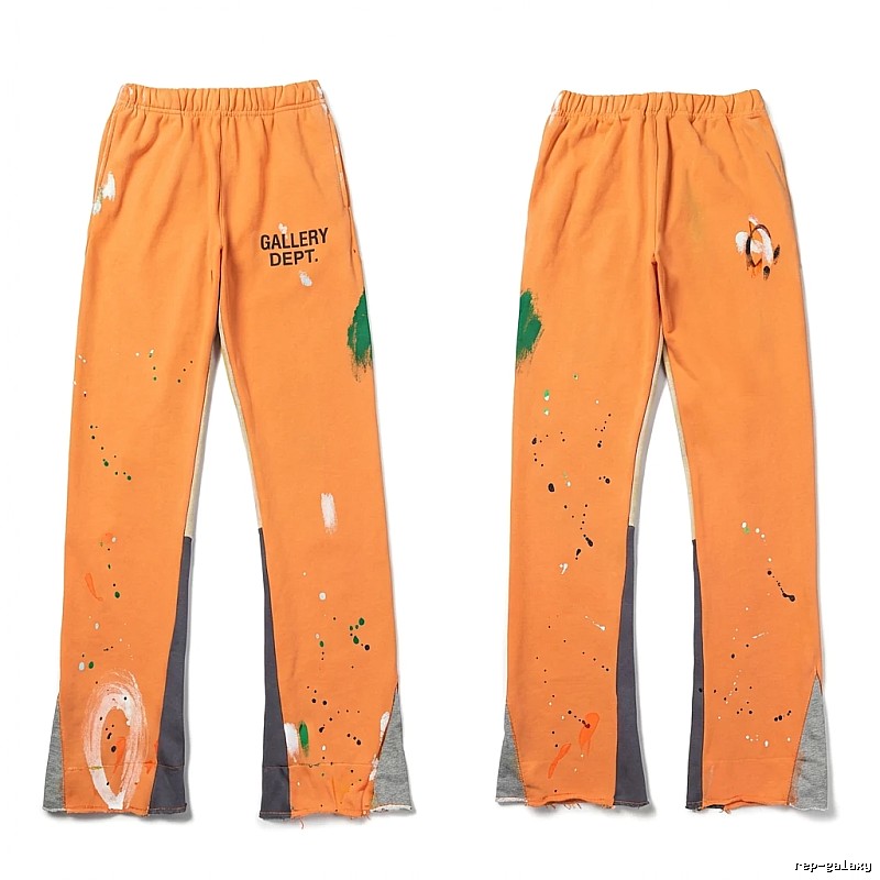 Gallery Dept Graffiti Style Orange Pants