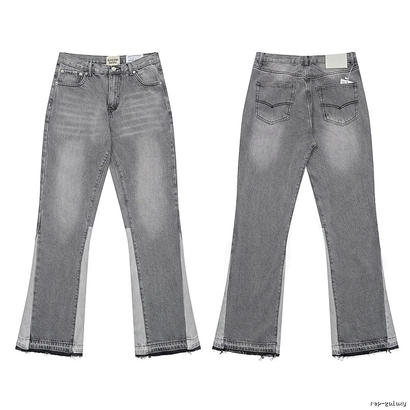 Gallery Dept. patchwork-style grey jeans