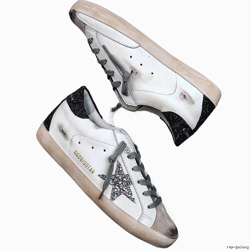 Golden Goose Dirty Star Black and White Style