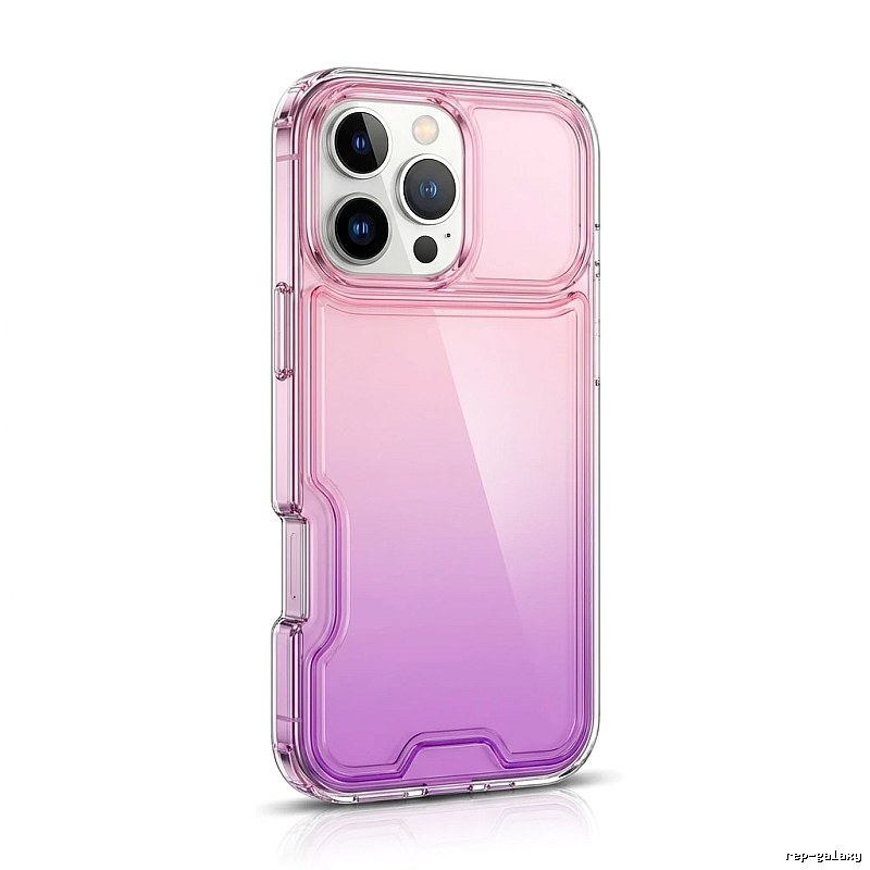 iPhone gradient transparent pink phone case