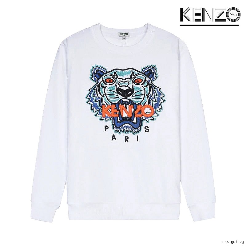 Kenzo Style Kc16 Tiger SweatShirt Coffee Run Graphic
