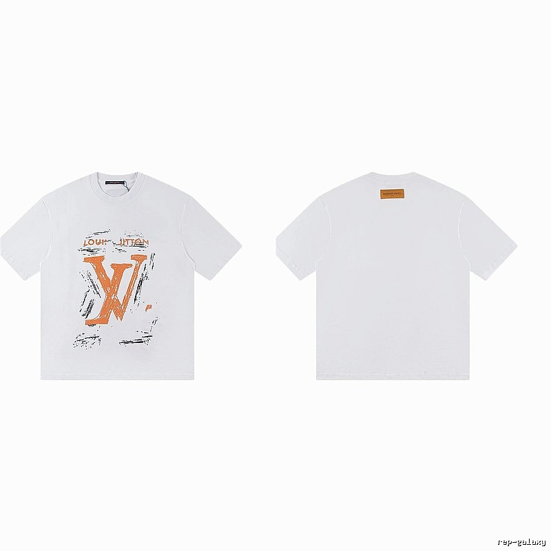 Louis Vuitton Graffiti Trendy Cool Style White Short-sleeve T-shirt