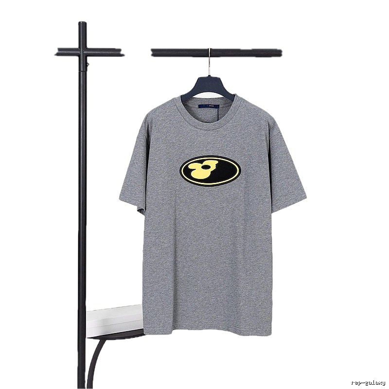 Louis Vuitton Labeled Trendy Style Grey Short-sleeve T-shirt