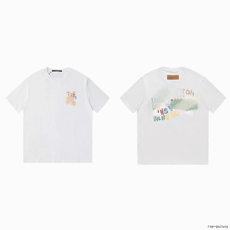 Louis Vuitton Letter Print Trendy Style White T-Shirt