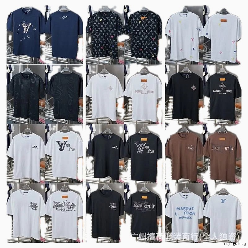 Louis Vuitton Monogram Trendy Multi-color Short-sleeve T-Shirt