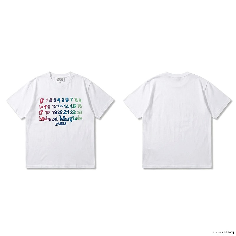 Maison Margiela digital-style white T-shirt