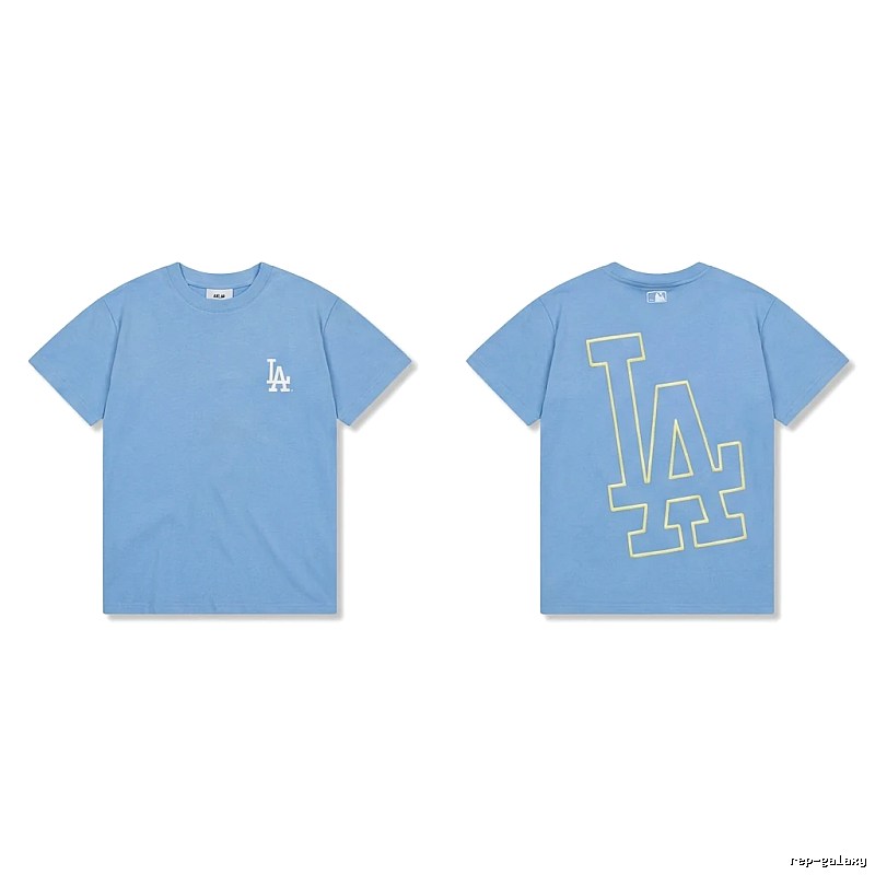 MLB LA Series Simple Style Blue T-shirt