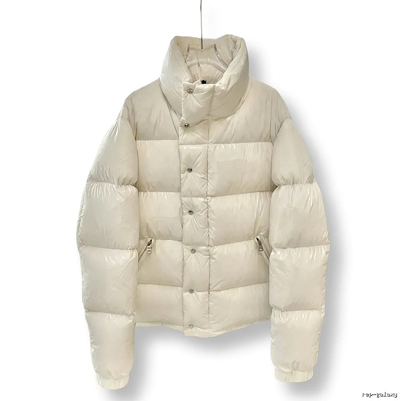 Moncler minimalist style off-white down jacket