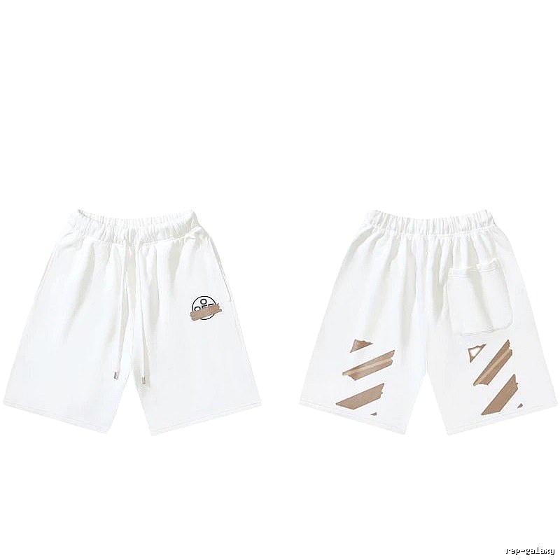 Off-White 019 trendy white shorts