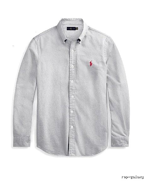 Ralph Lauren Gray Button-Down Shirt Streetwear Look