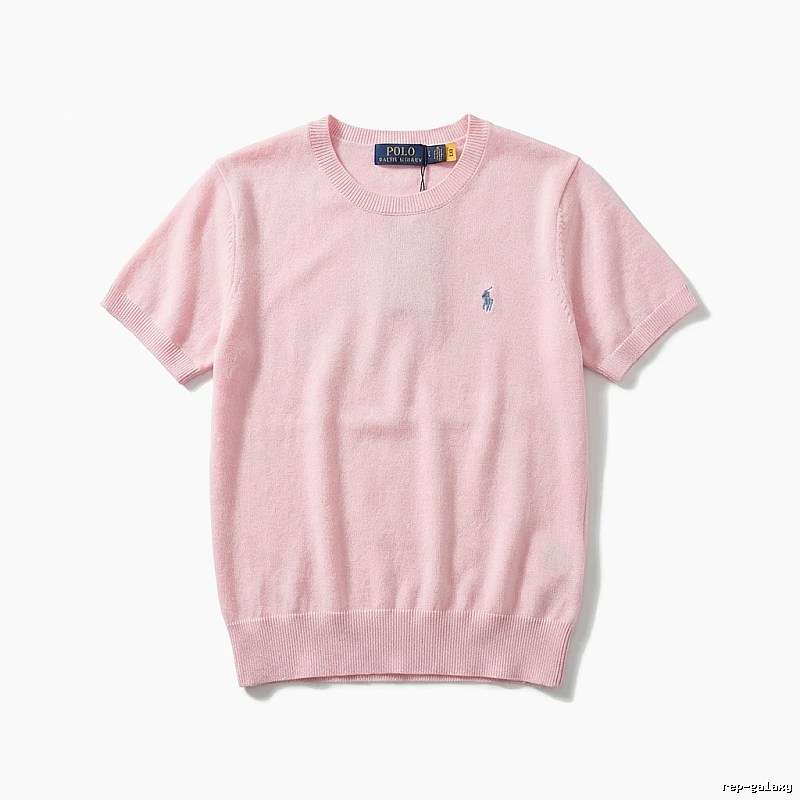 Ralph Lauren Polo pink trendy brand short-sleeve shirt