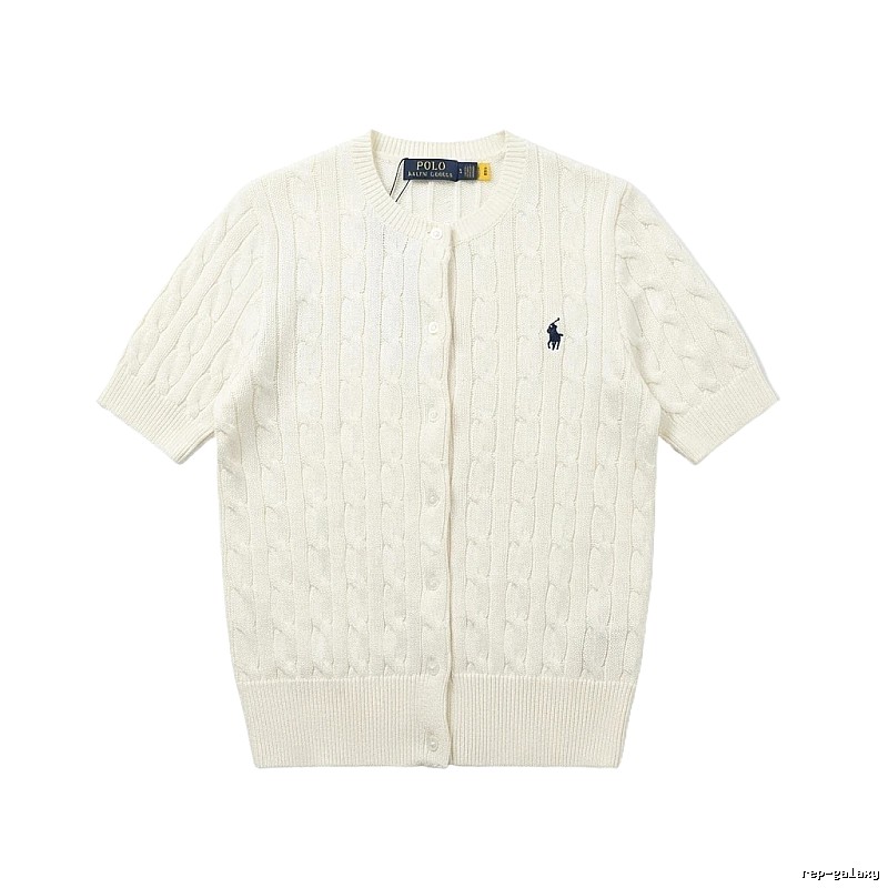 Ralph Lauren Polo white knitted cardigan