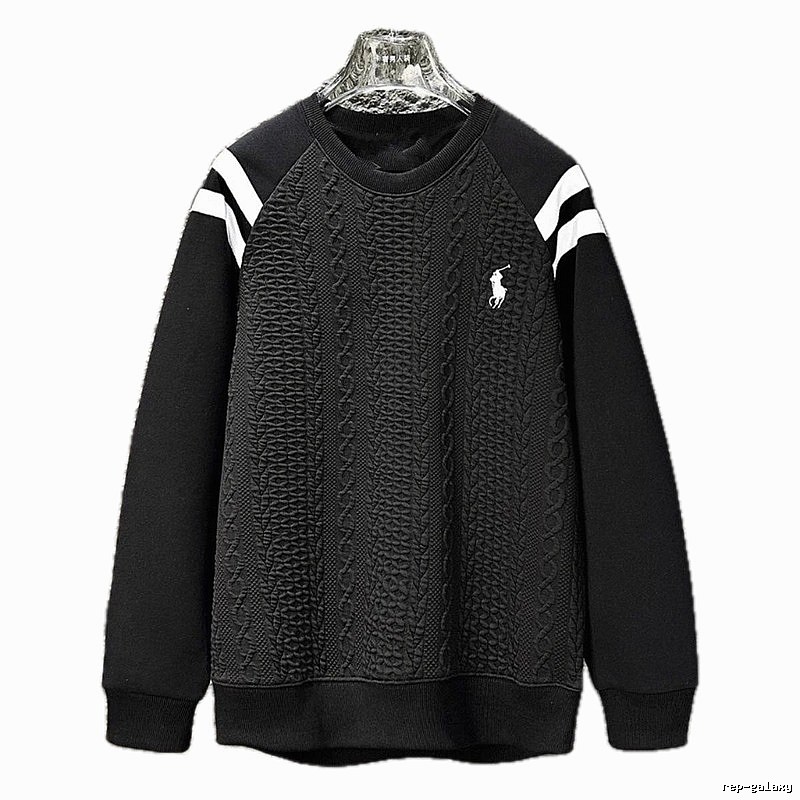 Ralph Lauren retro-style black sweatshirt