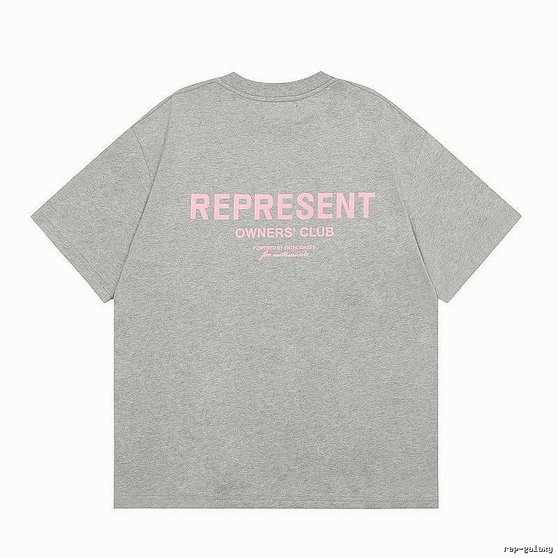 Represent Gray Style 868 Owners Club T-Shirt Layered Outfit Logo