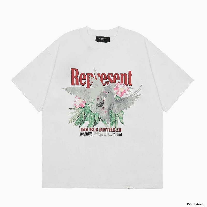 Represent Pigeon Vintage Style White T-shirt