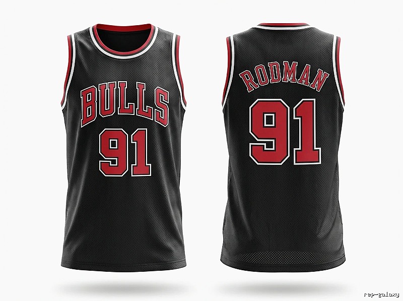 Retro-style jersey of Dennis Rodman of the Michael Jordan