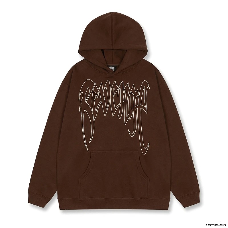 Revenge Gothic Style Dark Coffee Hoodie