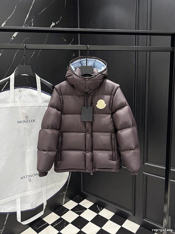 School Runs Kids Puffer Jacket by Moncler with Hooded Badge