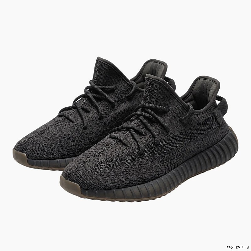 Simple-style black Yeezy 350 shoes