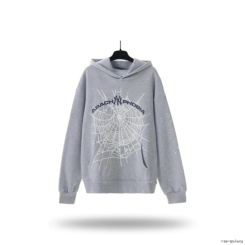 Sp5der Spider Series Grey Streetwear Sweatshirt