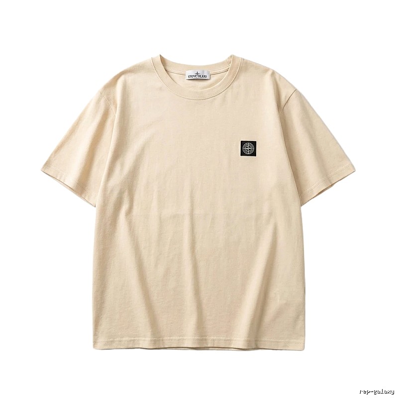 Stone Island minimalist style beige T-shirt