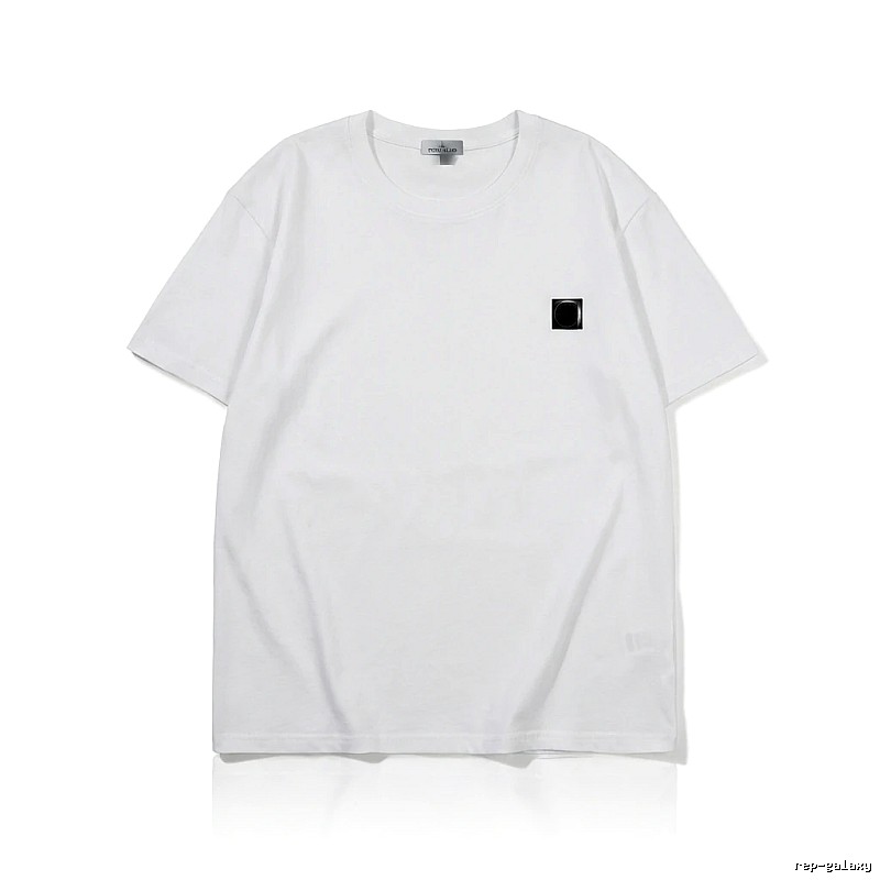 Stone Island minimalist style white T-shirt