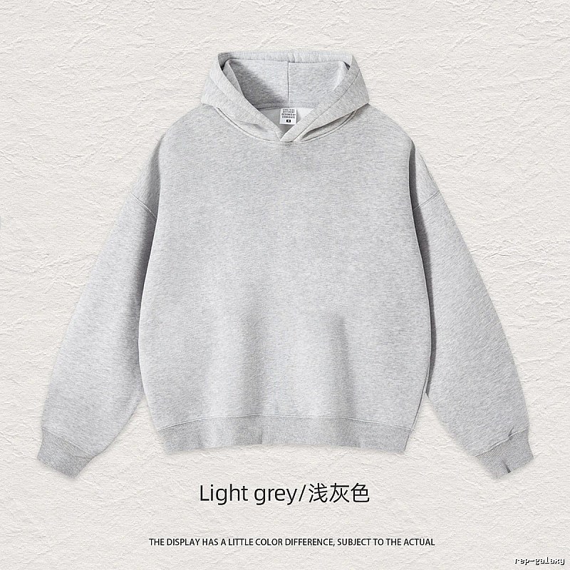 Streetwear Blank pullover hoodie Black Minimal A with Logo Accent
