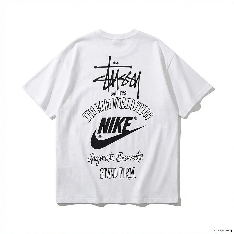 Stussy Co-branded Simple White T-shirt