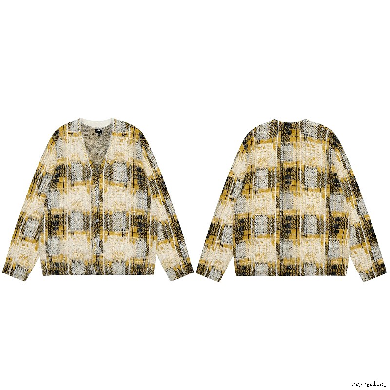 Stussy Yellow Swirl Graphic SweatShirt Warm Weather