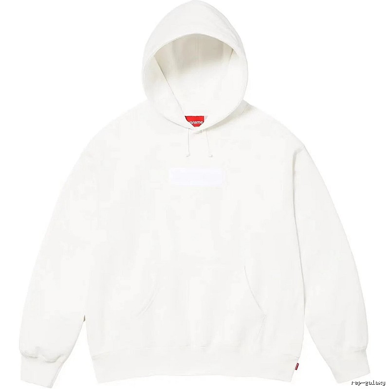 Supreme Monogram Logo hoodie Gray Red Oversized for Layered Styling