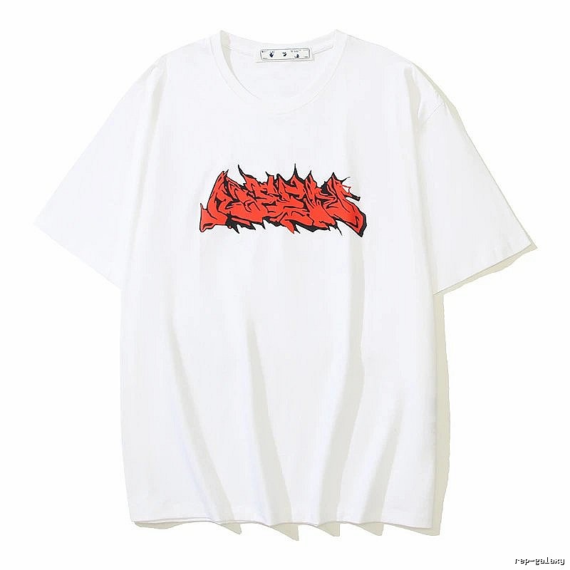 Thrasher Classic Flame logo T-shirt White Red Thrasher for Daily Styling
