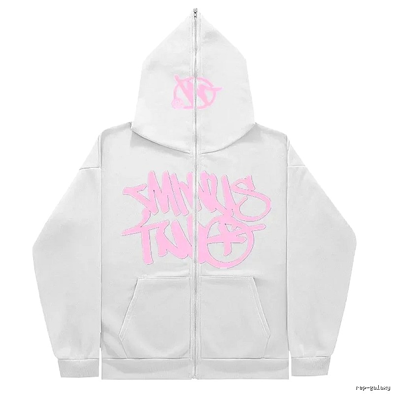 Trapstar Daily Graphic zip hoodie Black Zip Pink with Visual Detail