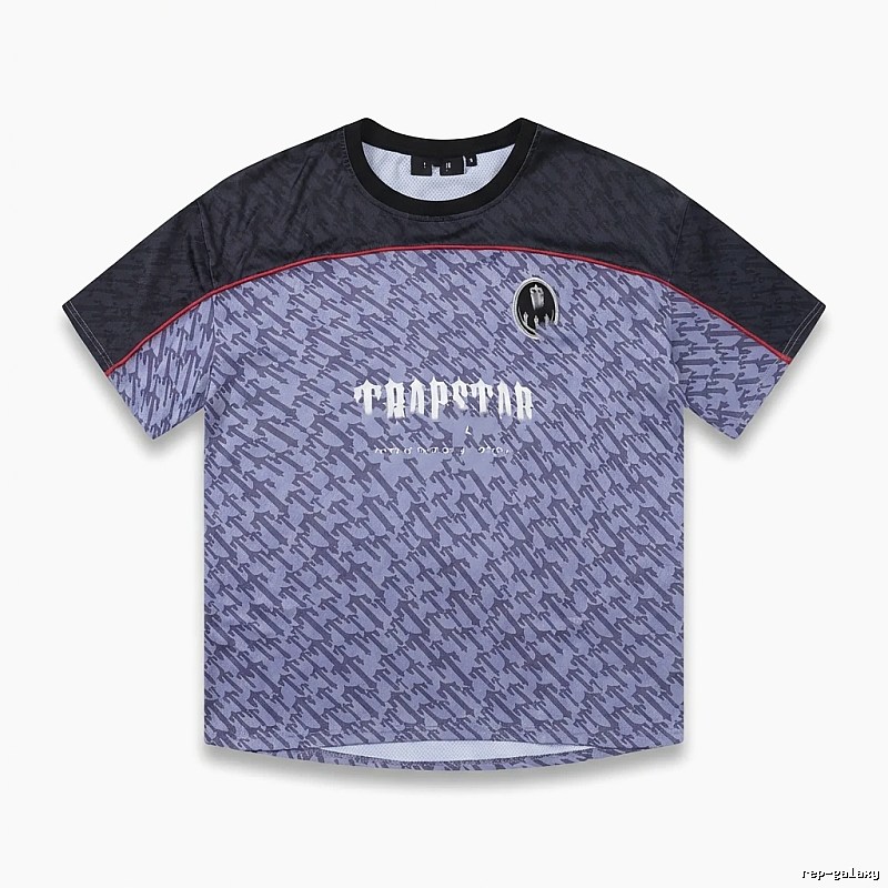 Trapstar Dark Purple and Black Short-sleeve
