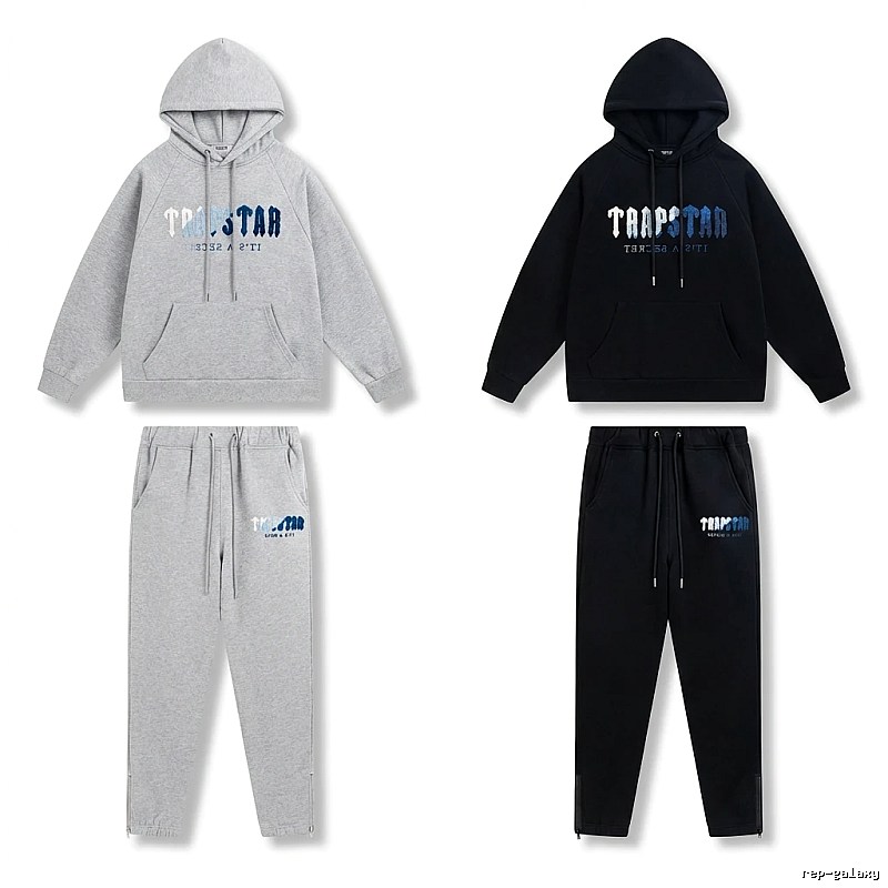 Trapstar Letter Trendy Brand Suit (Grey/Black)