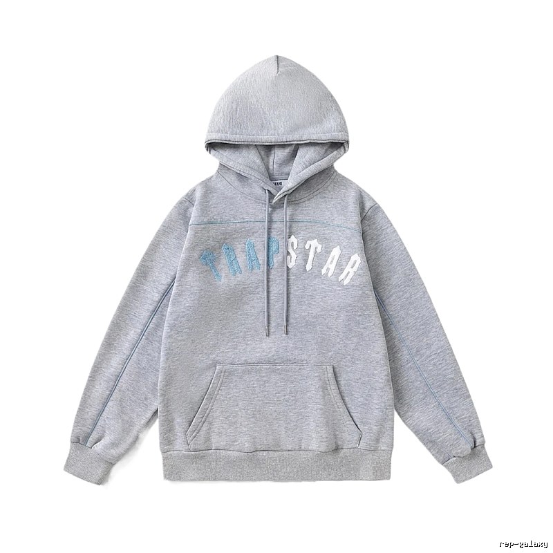 Trapstar Letter Trendy Cool Gray Sweatshirt