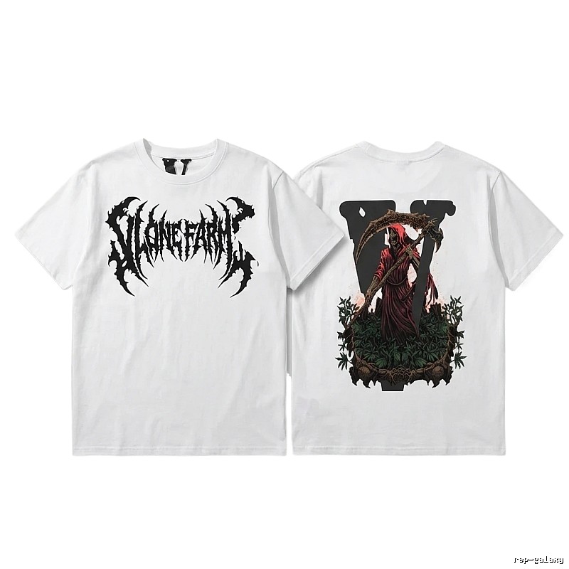 Vlone dark style white T-shirt