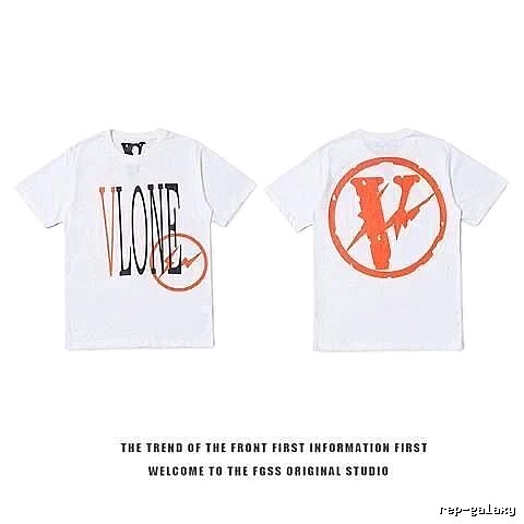 Vlone Logo Detail Logo T-shirt Black Purple Vlone with Functional Detail